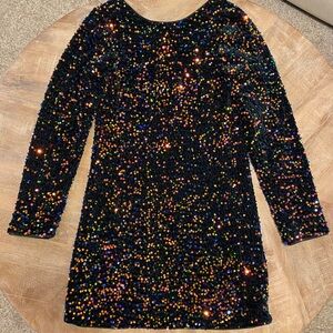 Sequin Black Dress